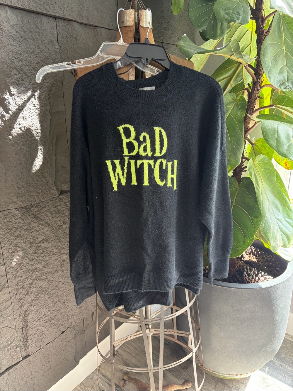 Bad Witch Black Graphic Sweater